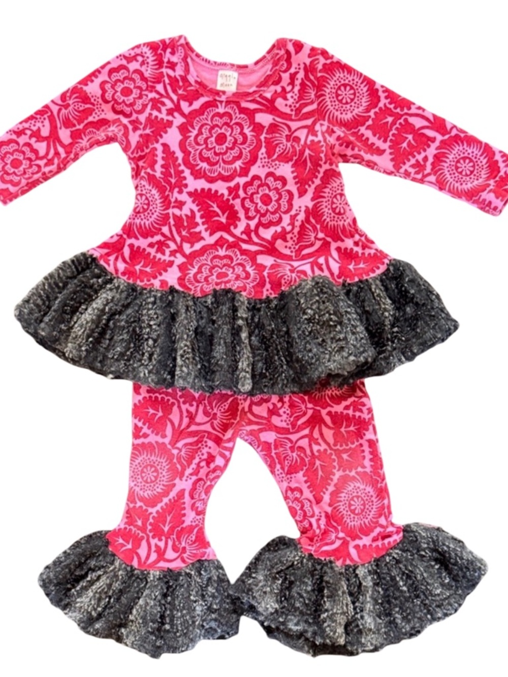 Giggle Moon Vibrant Pink and Charcoal Kids Set